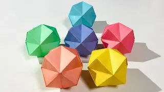 折り紙 簡単綺麗なくす玉90パーツを作ってみた!作り方/DIY How to make